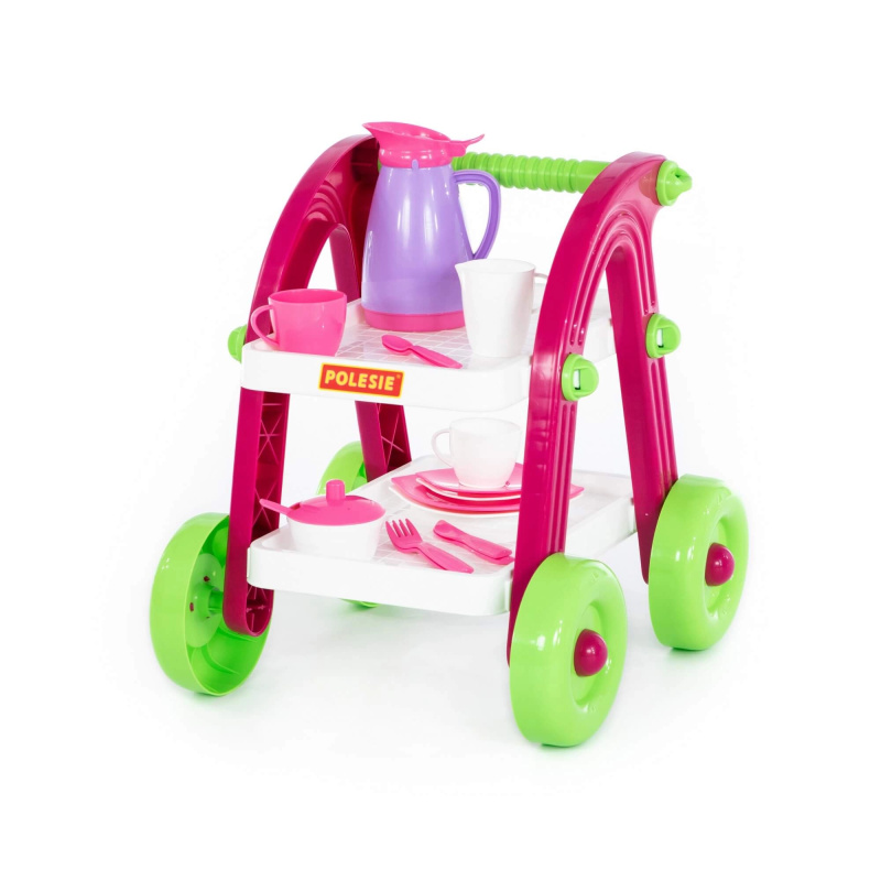 Dětský čajový vozík s nádobíčkem