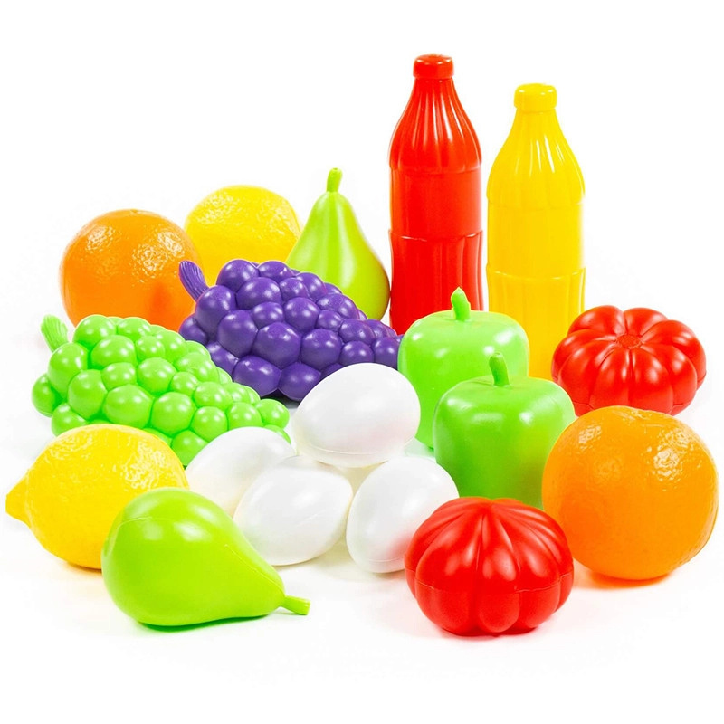 Sada plastových potravin pro dětskou kuchyňku