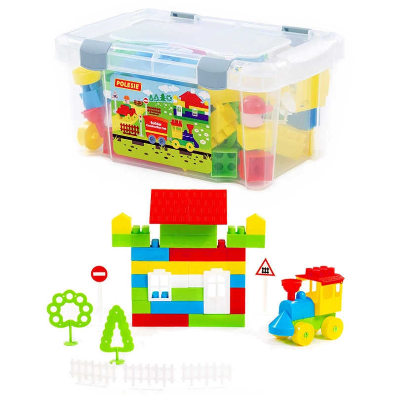Stavebnice v kufříku 71 dílků