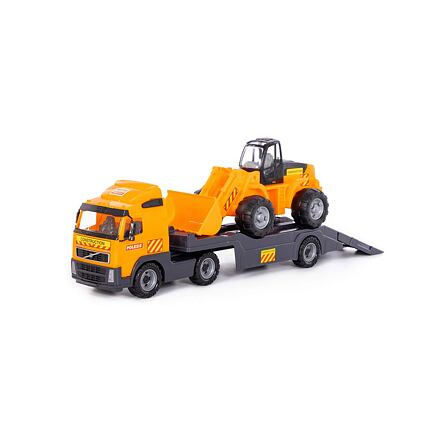 Polesie Auto Volvo tahač + Trailer + Traktor nakladač
