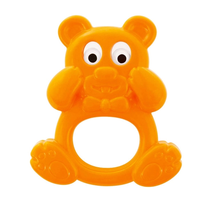 chrastítko medvídek s pohyblivýma očima 11 cm