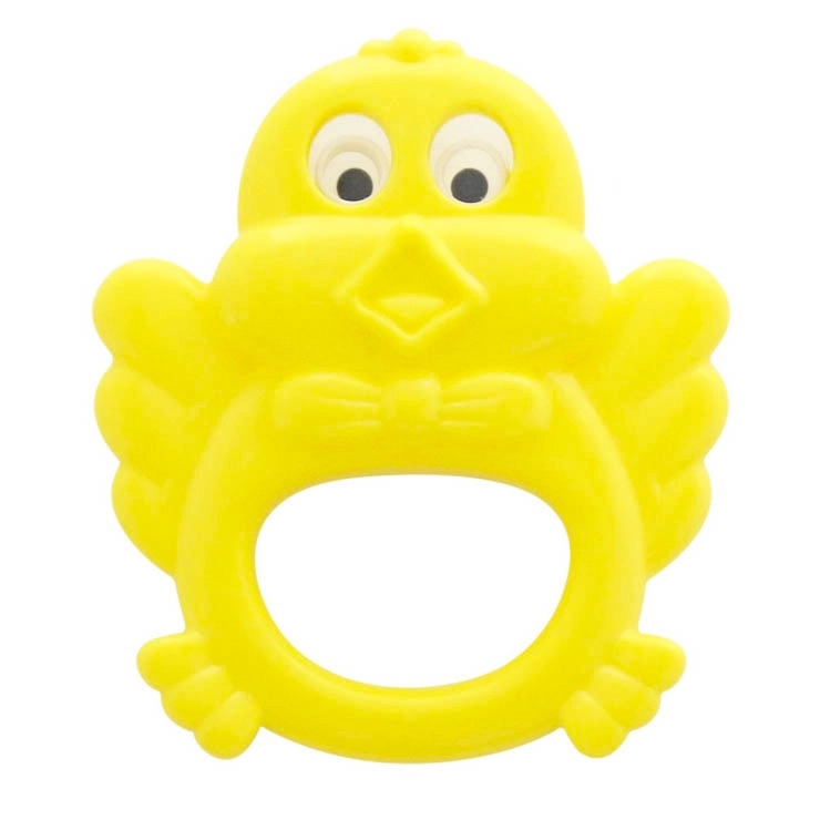 chrastítko kuřátko s pohyblivými očky 12 cm