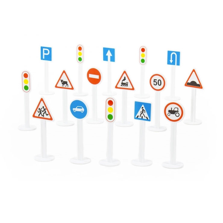 Sada dopravních značek pro děti 16 ks