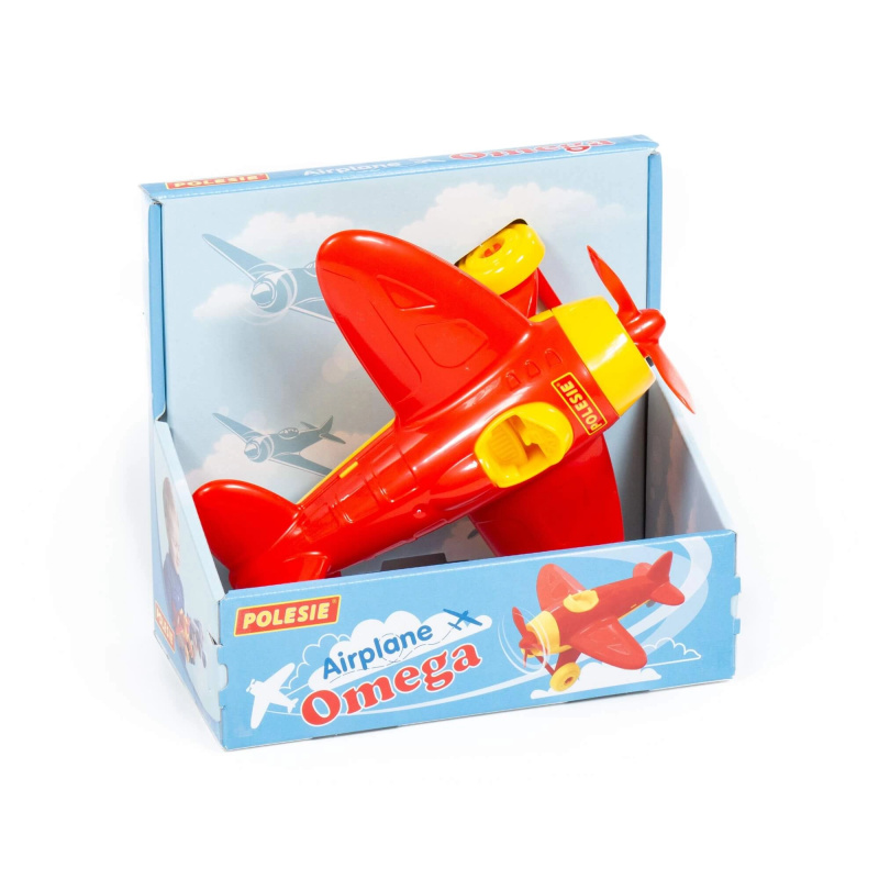 Plastové letadlo Omega pro děti Polesie – Červené