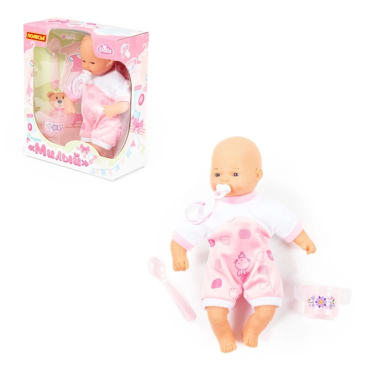 Panenka s dudlíkem – měkké tělíčko 28 cm