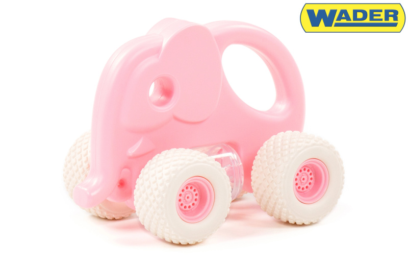 Veselý Sloní Autíčko pro Batolata - Růžové