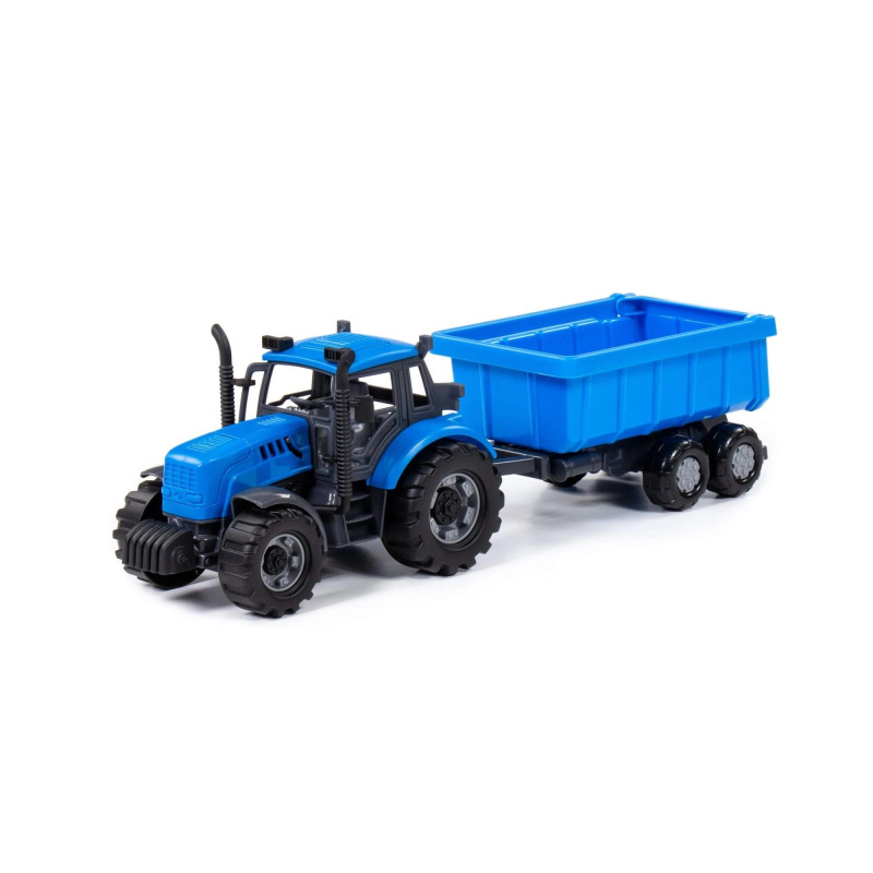 Dětský traktor Progress s přívěsem na setrvačník - 1 kus