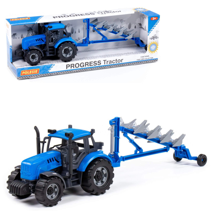 Dětský traktor Progress s pluhem