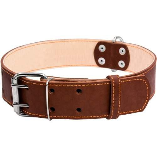 Obojek dvouvrstvý hnědý XL 45mm, 56-68cm