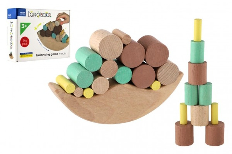 Teddies Hra balanční 16 dílků v krabici 22x16x6cm