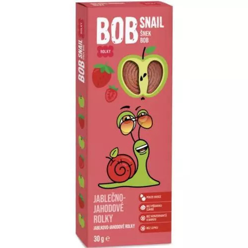 ŠNEK BOB jablečno-jahodové rolky 30 g