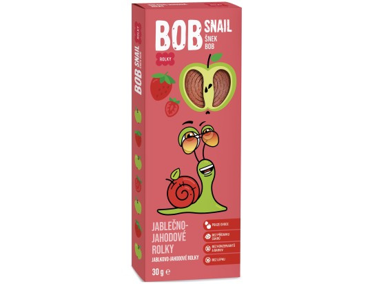 ŠNEK BOB jablečno-jahodové rolky 30 g