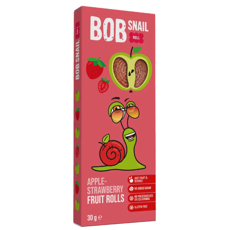 ŠNEK BOB jablečno-jahodové rolky 30 g