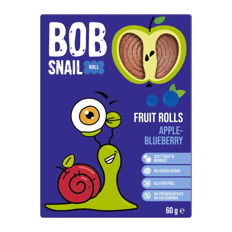 ŠNEK BOB jablečno-borůvkové rolky 60 g