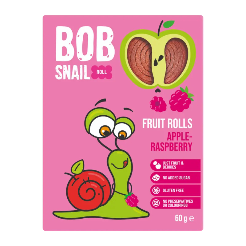 ŠNEK BOB jablečno-malinové rolky 60 g