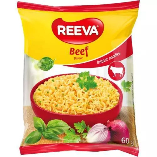 REEVA instantní nudle s hovězí příchutí 60g (MY BO)