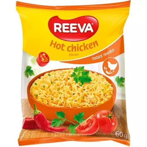 REEVA instantní nudle s příchutí hot chicken 60g (MY GA CAY)