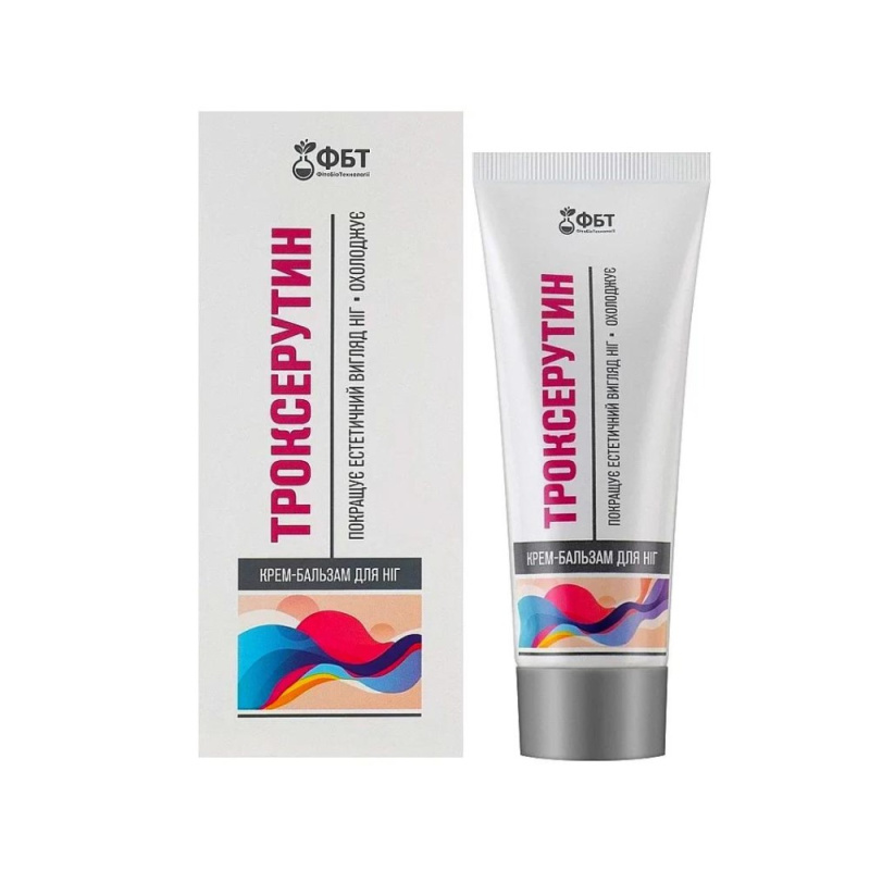 OOO Fitobiotechnologii Krém-balzám na nohy Troxerutin, 75ml