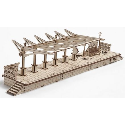 Ugears 3D puzzle - Nádraží 196 dílků