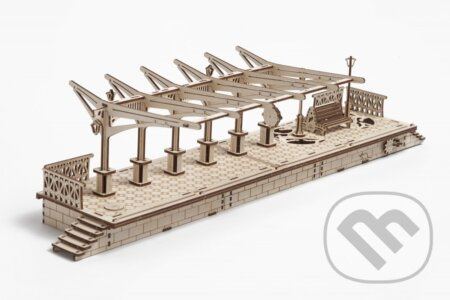 Ugears 3D puzzle - Nádraží 196 dílků