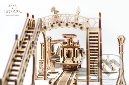 Ugears 3D mechanické puzzle Tramvajová linka 284 ks