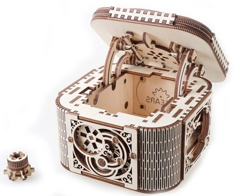 Ugears 3D mechanické puzzle Šperkovnice 190 ks