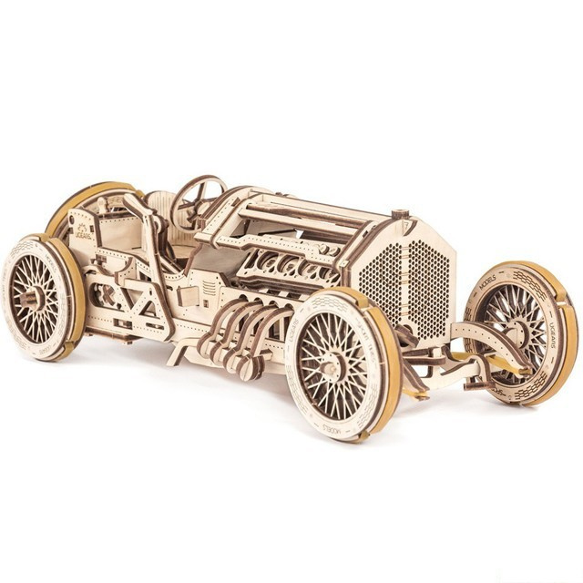Ugears 3D puzzle - U9 Grand Prix auto 348 dílků