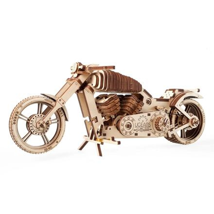 Ugears 3D dřevěné mechanické puzzle VM-02 Motorka