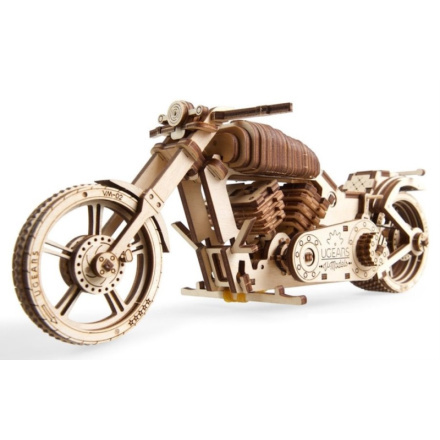 Ugears 3D dřevěné mechanické puzzle VM-02 Motorka