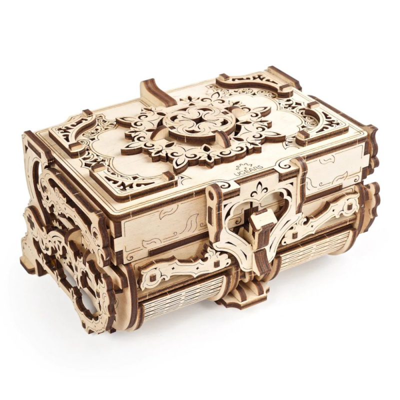 Ugears 3D mechanické puzzle Antique Box 185 ks