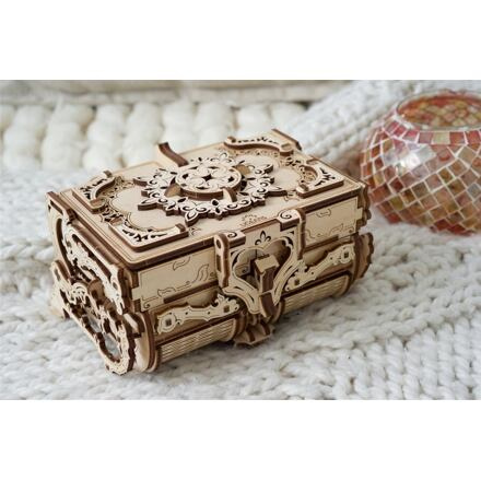 Ugears 3D mechanické puzzle Antique Box 185 ks