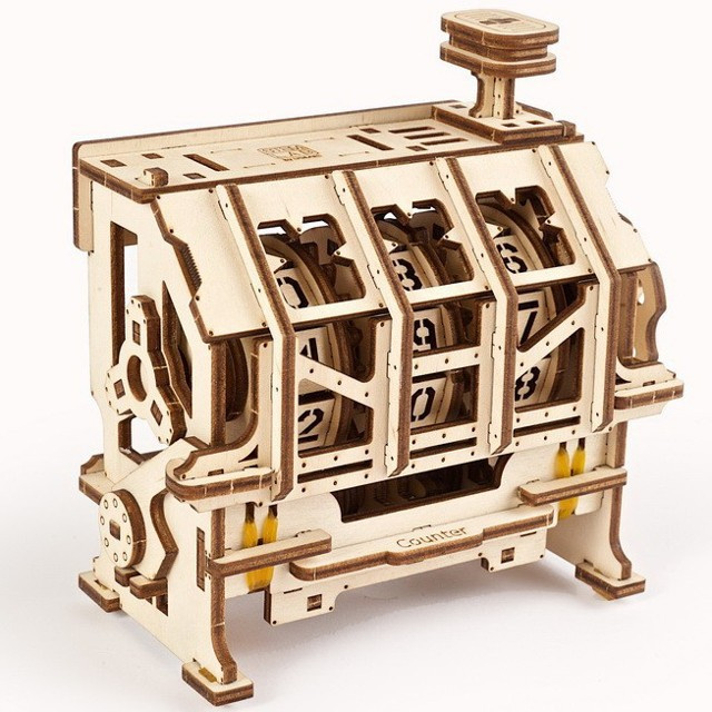 Ugears 3D puzzle - Počítadlo pokladna 157 dílků