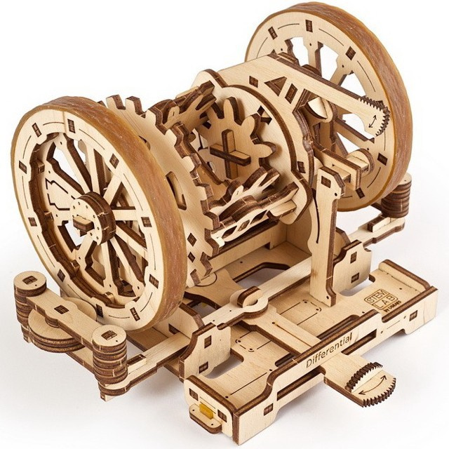 Ugears 3D puzzle - Diferenciál 163 dílků