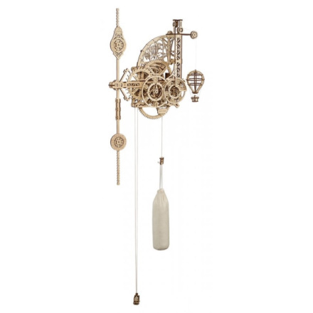 Ugears 3D dřevěné mechanické puzzle Nástěnné hodiny Aero