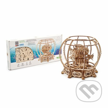 Ugears 3D dřevěné mechanické puzzle Mechanické akvárium