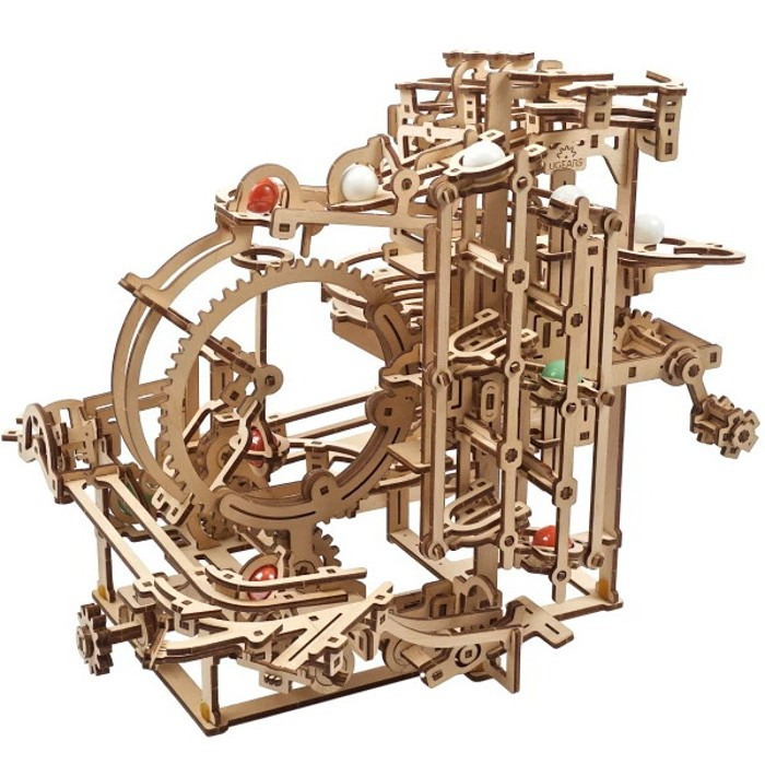 3D mechanický model - Kuličková dráha se stupňovým zdvihem (Ugears)
