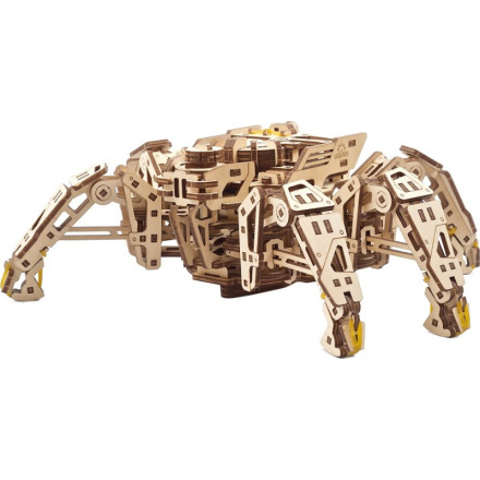 Ugears 3D dřevěné mechanické puzzle Šestinohý průzkumník (hexapod)