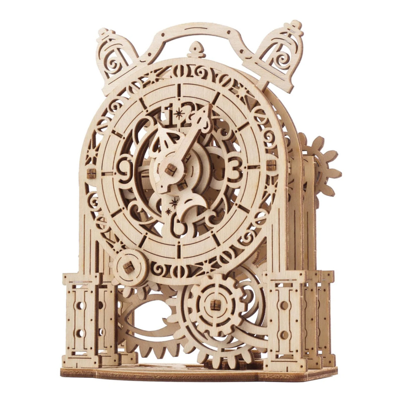 Ugears 3D mechanické puzzle Vintage budík 43 ks