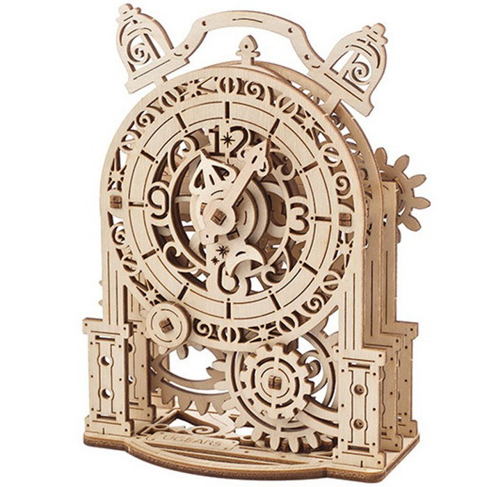 Ugears 3D mechanické puzzle Vintage budík 43 ks