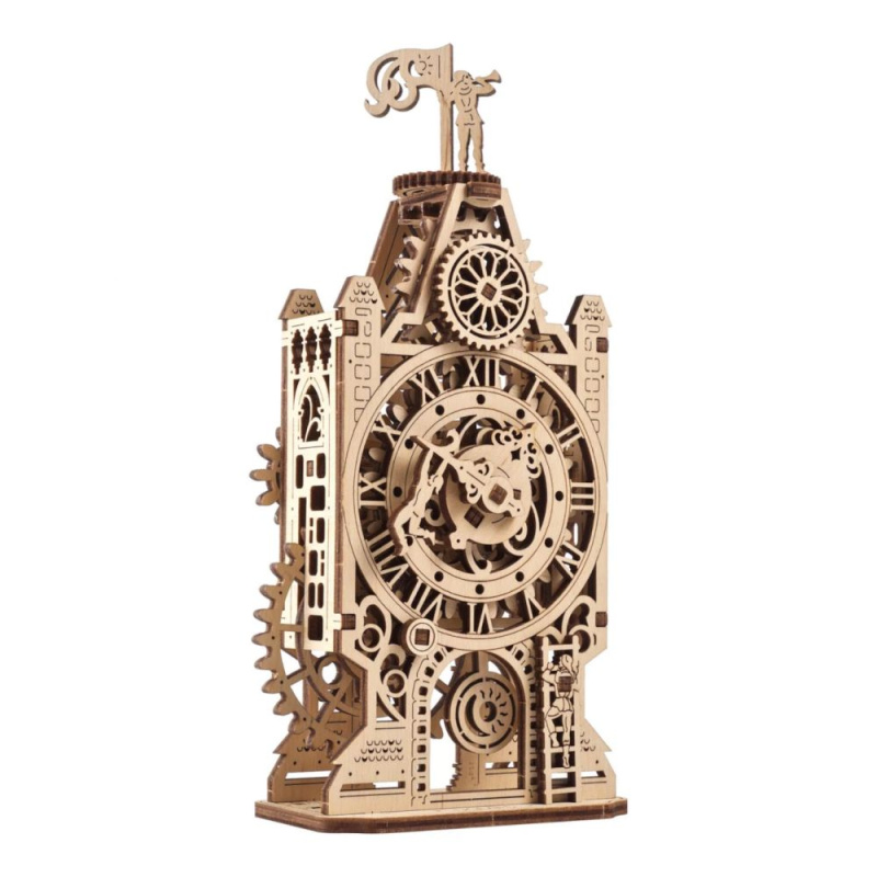 Ugears 3D mechanické puzzle Hodinová věž 44 ks