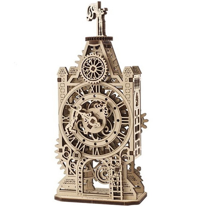 Ugears 3D mechanické puzzle Hodinová věž 44 ks