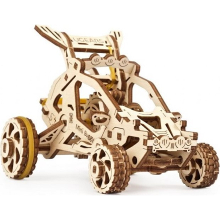 Ugears 3D dřevěné mechanické puzzle Mini bugina