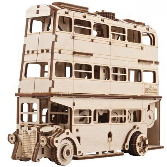 Ugears 3D dřevěné mechanické puzzle Harry Potter Rytířský autobus
