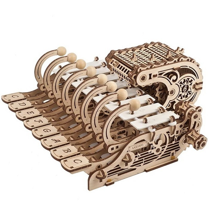 Ugears 3D dřevěné mechanické puzzle Programovatelná celesta
