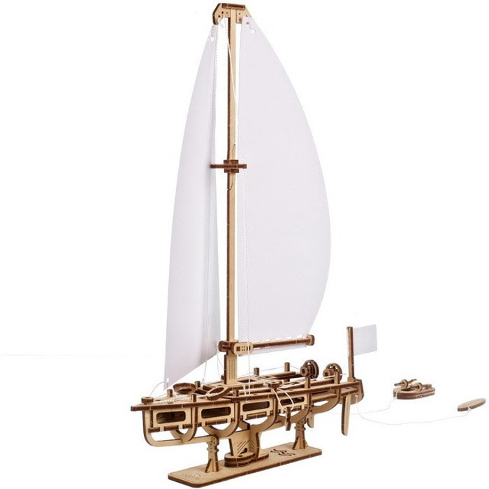 Ugears 3D dřevěné mechanické puzzle Jachta The Ocean Beauty
