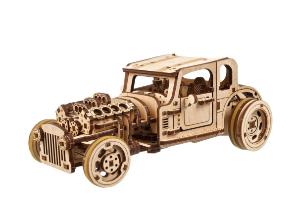 Ugears 3D mechanické puzzle The Hot Rod Furious 207 ks