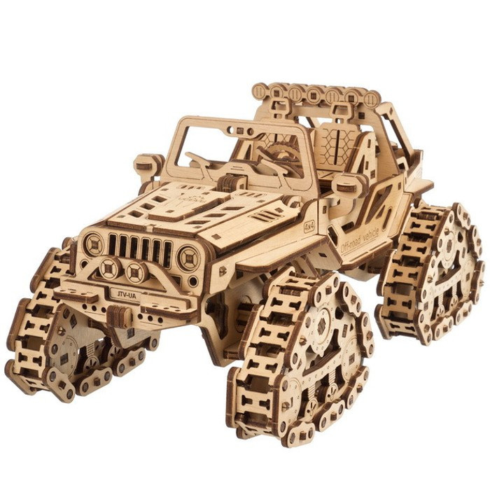 Ugears 3D dřevěné mechanické puzzle Triceratops