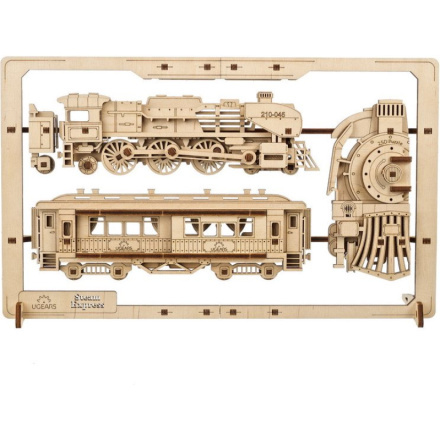 Ugears 2,5D dřevěné mechanické puzzle Steam Express