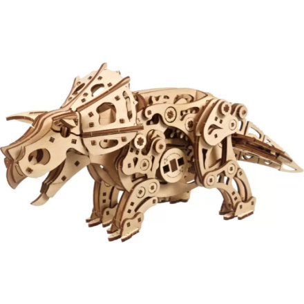Ugears 3D dřevěné mechanické puzzle Triceratops