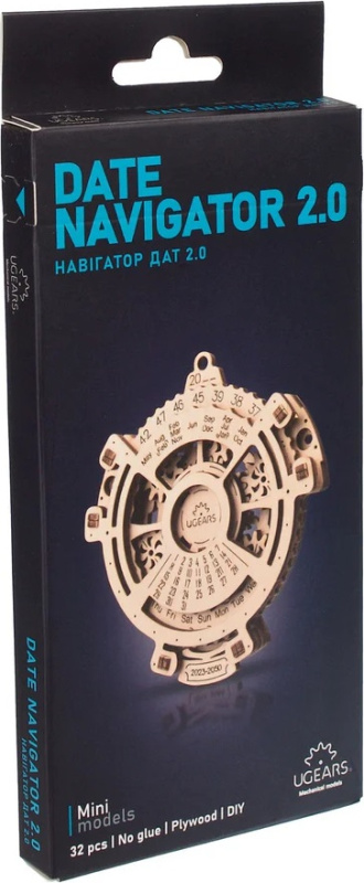 Ugears 3D mechanické puzzle Kalendář 24 ks